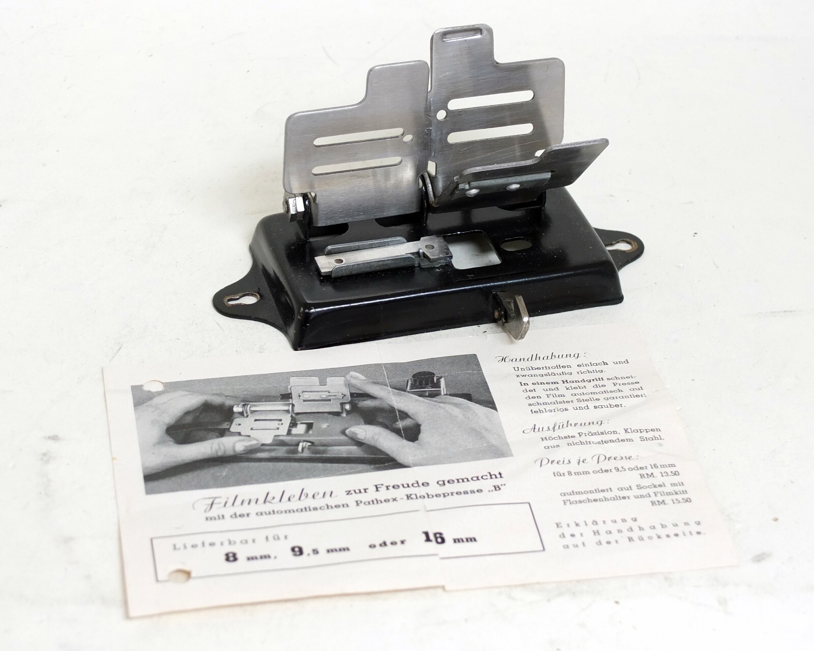 Pathex Klebepresse B Splicer Colleuse Film 8mm 9.5mm 16mm Movie Film