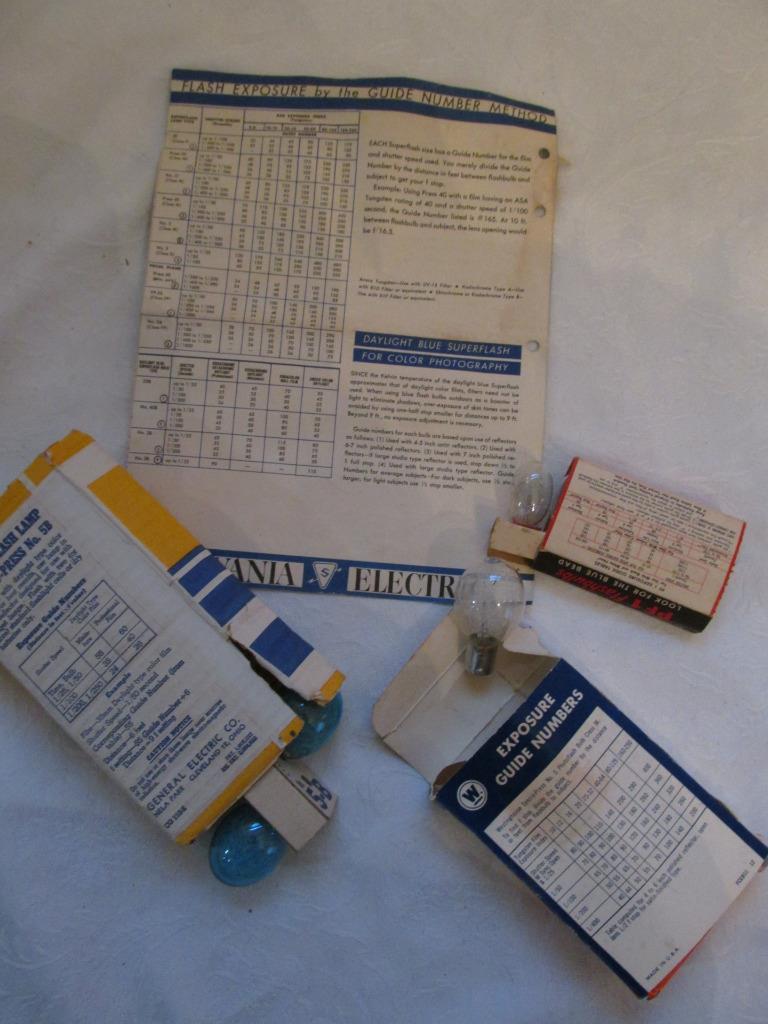 Vintage Lot Of Asst’d Photo Flash Bulbs – My-T-Myte/Westinghouse/GE/Sylvania