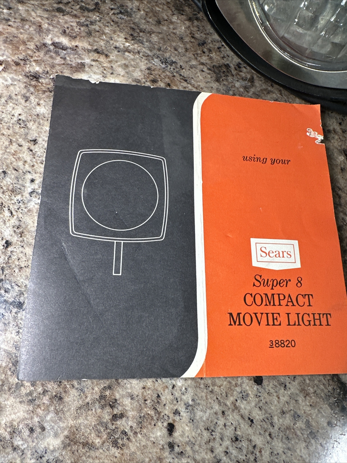 Vintage Sears Super 8 650 Watt Sealed Beam Movie Light Model 8846 w/ Box
