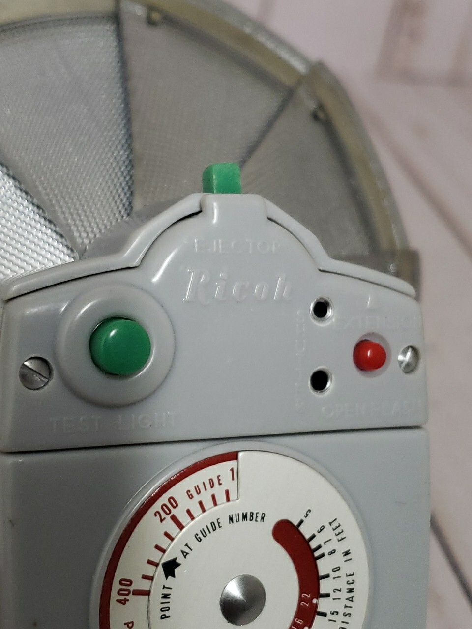 Vintage Ricoh BC 605 Shoe Mounted Folding Reflector – Parts Only Untested