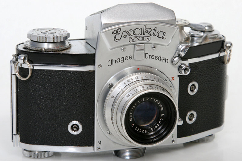 Exakta VX IIa 35mm Camera 853854 With Ludwig Meritar 50mm f2.9 Lens
