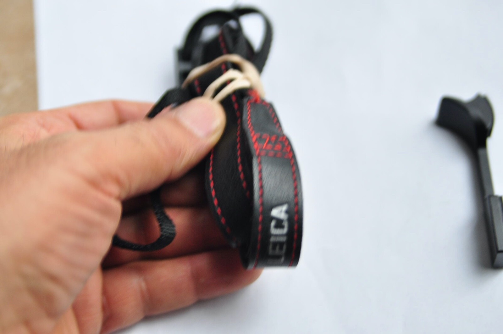 Leica Strap and Haoge THB-QB them Up grip for Leica Q2 cameras