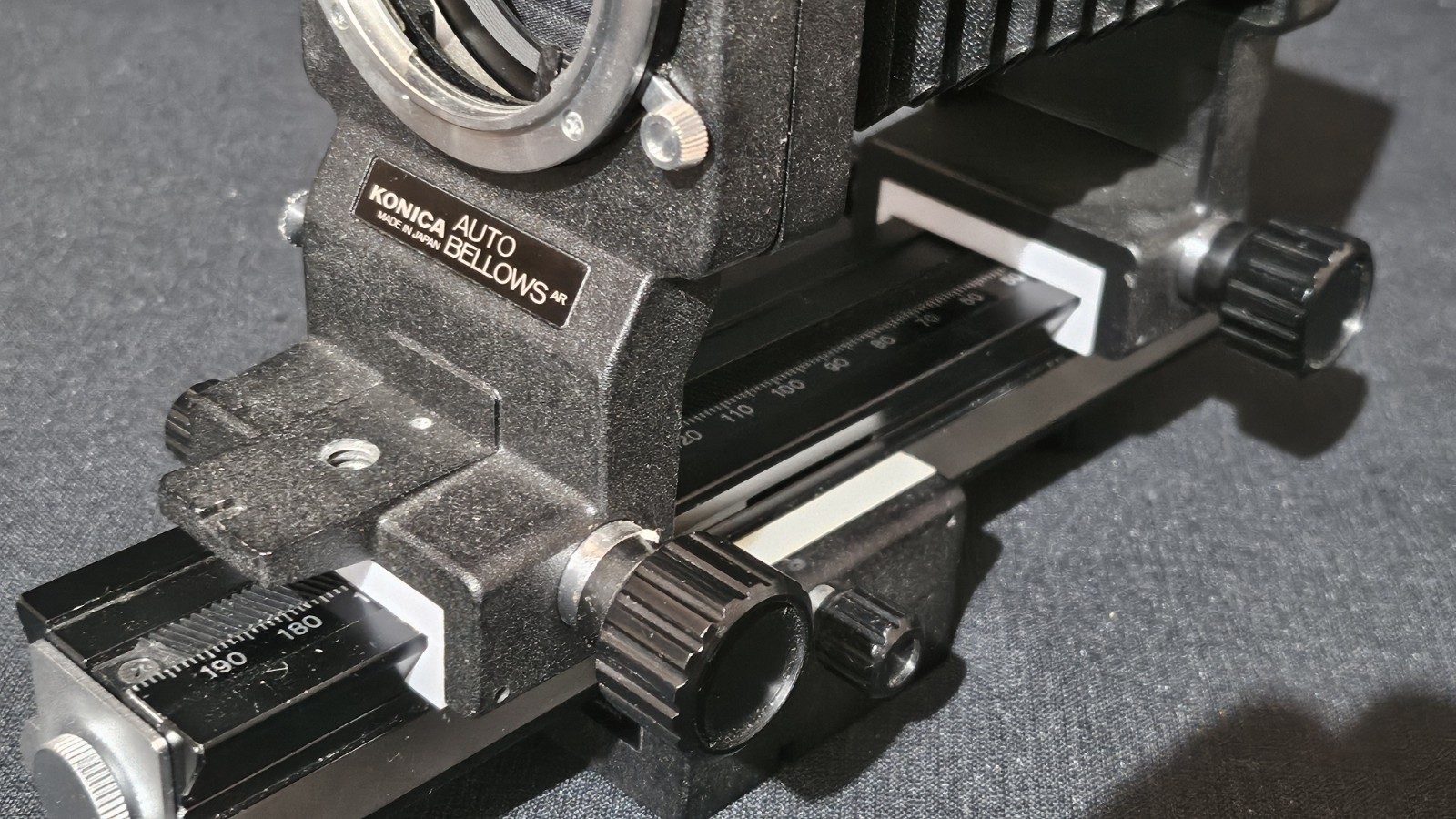Konica Auto Bellows AR Macro Stand AR Slide Copier 2 AR with Boxes & Extras