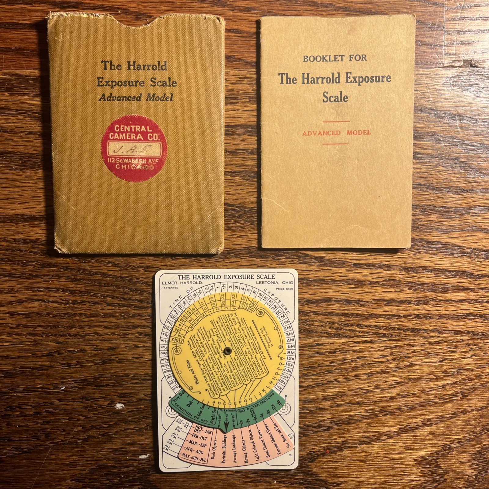 Vintage Harold Exposure Scale Plastic And Metal New Never Used 1940s KODAK