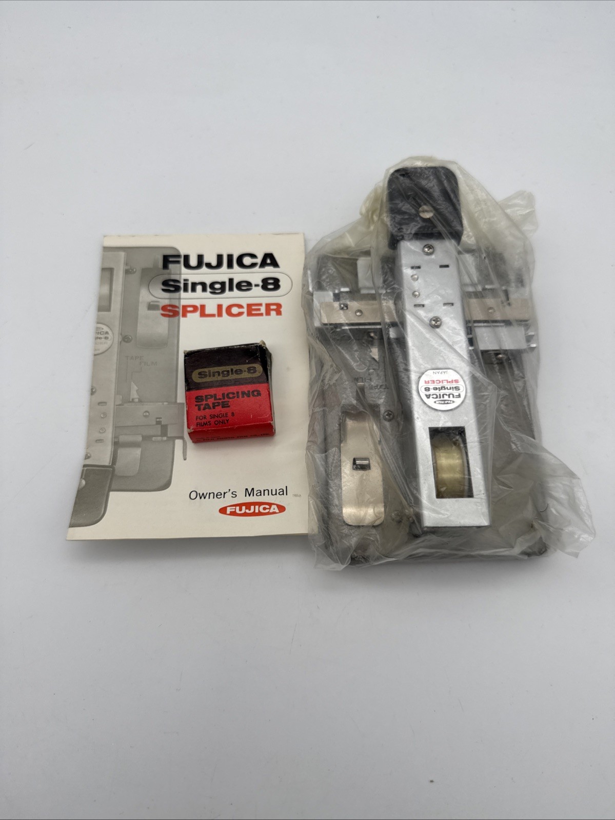 Vintage Fuji Fujica Single-8 Film Splicer Roll Type w/Box Instructions