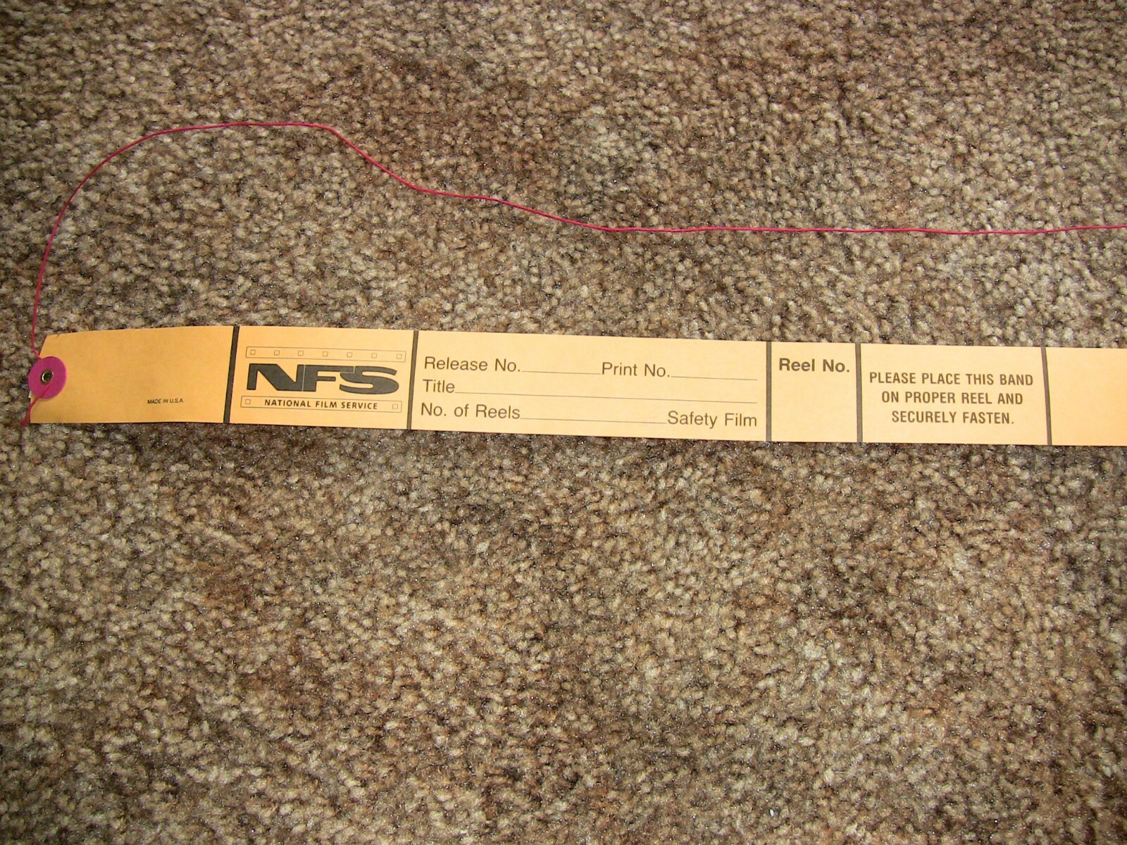 35mm Film Reel Bands for 2000ft reels-NEW!