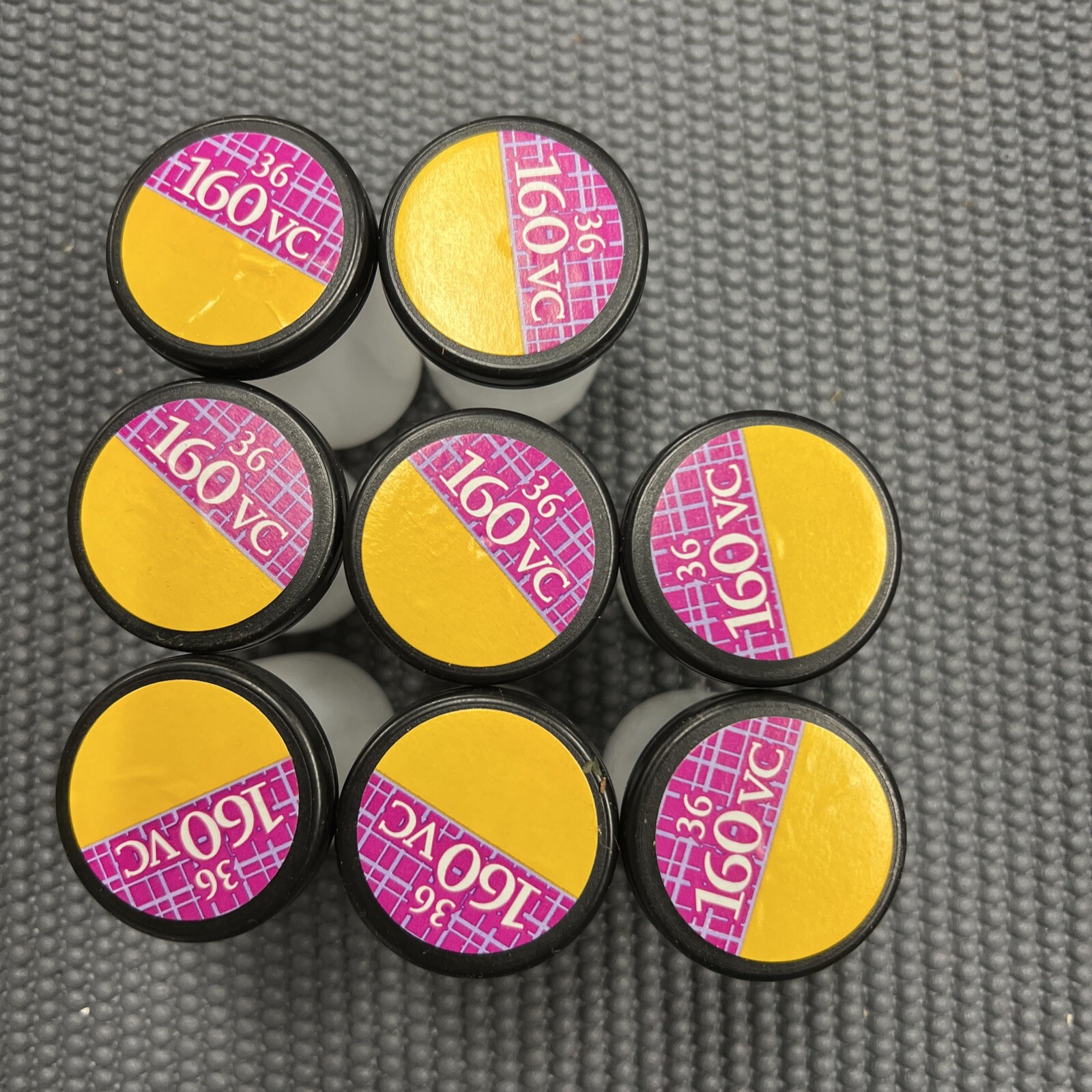 8x kodak 160vc Canisters with Caps for 35mm, Storage for Small Accessories