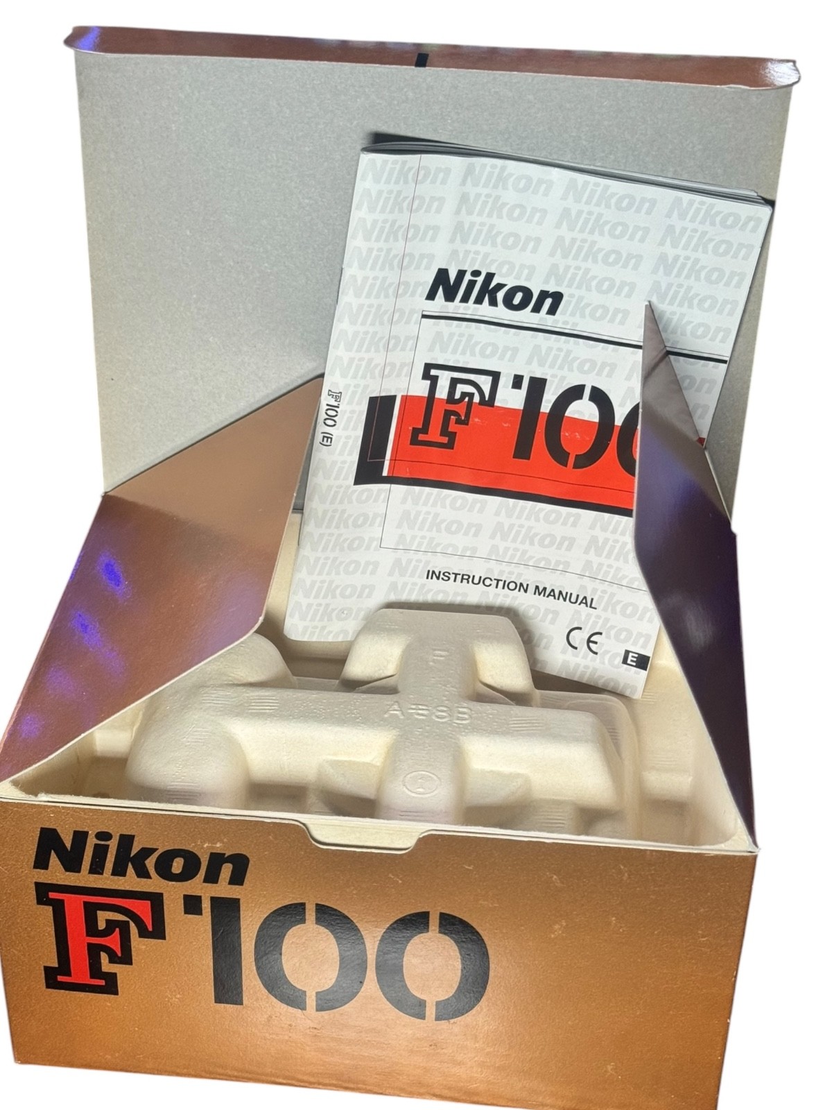 Genuine Nikon BOX ONLY F100 35mm SLR Film Camera Body Original Box for Display