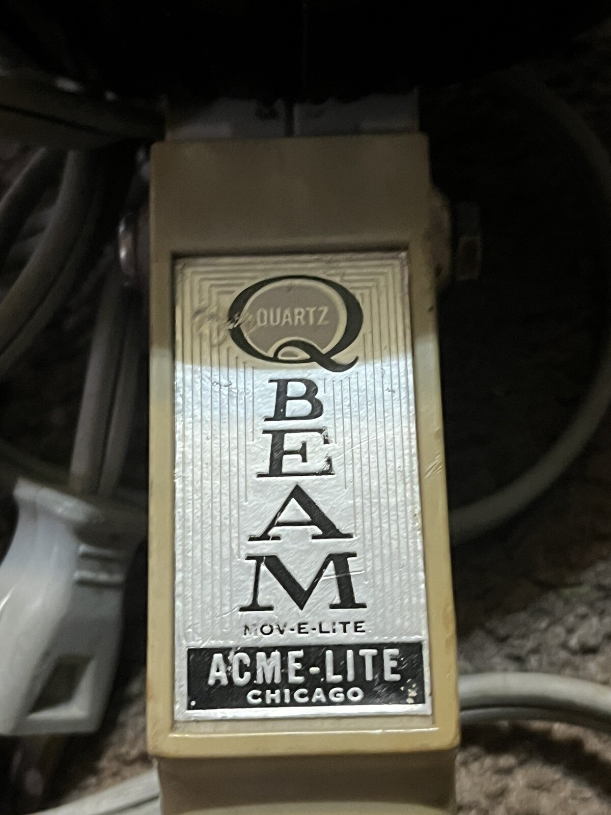 Vintg Movie Production Light- Acme Q Beam Move-E-Lite /Photo Shoot Or Prop WORKS