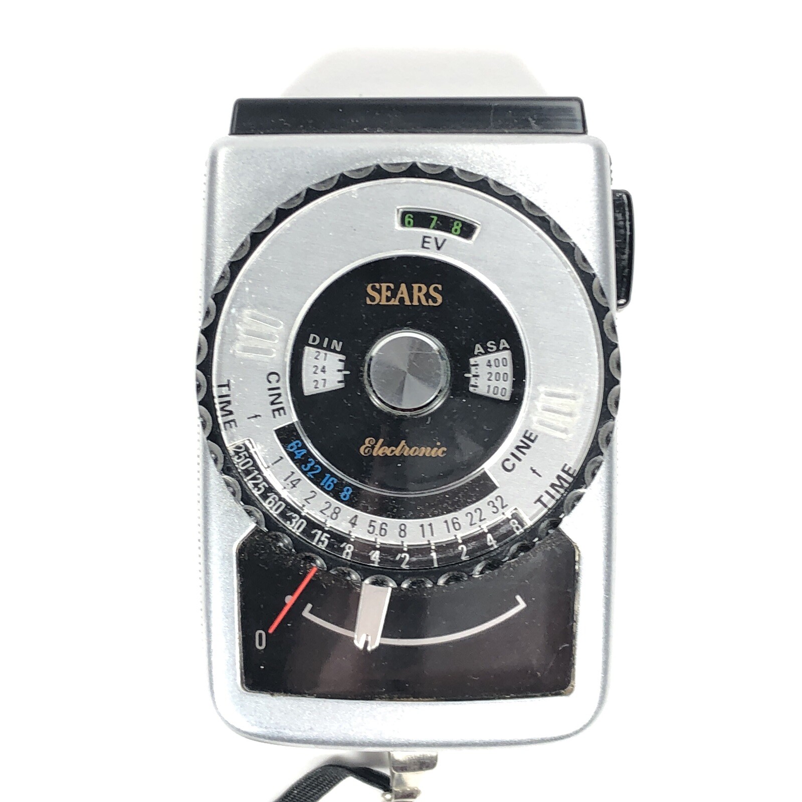 Vintage Sears Camera Photography Electronic Light Meter w/ Leather Case Rare
