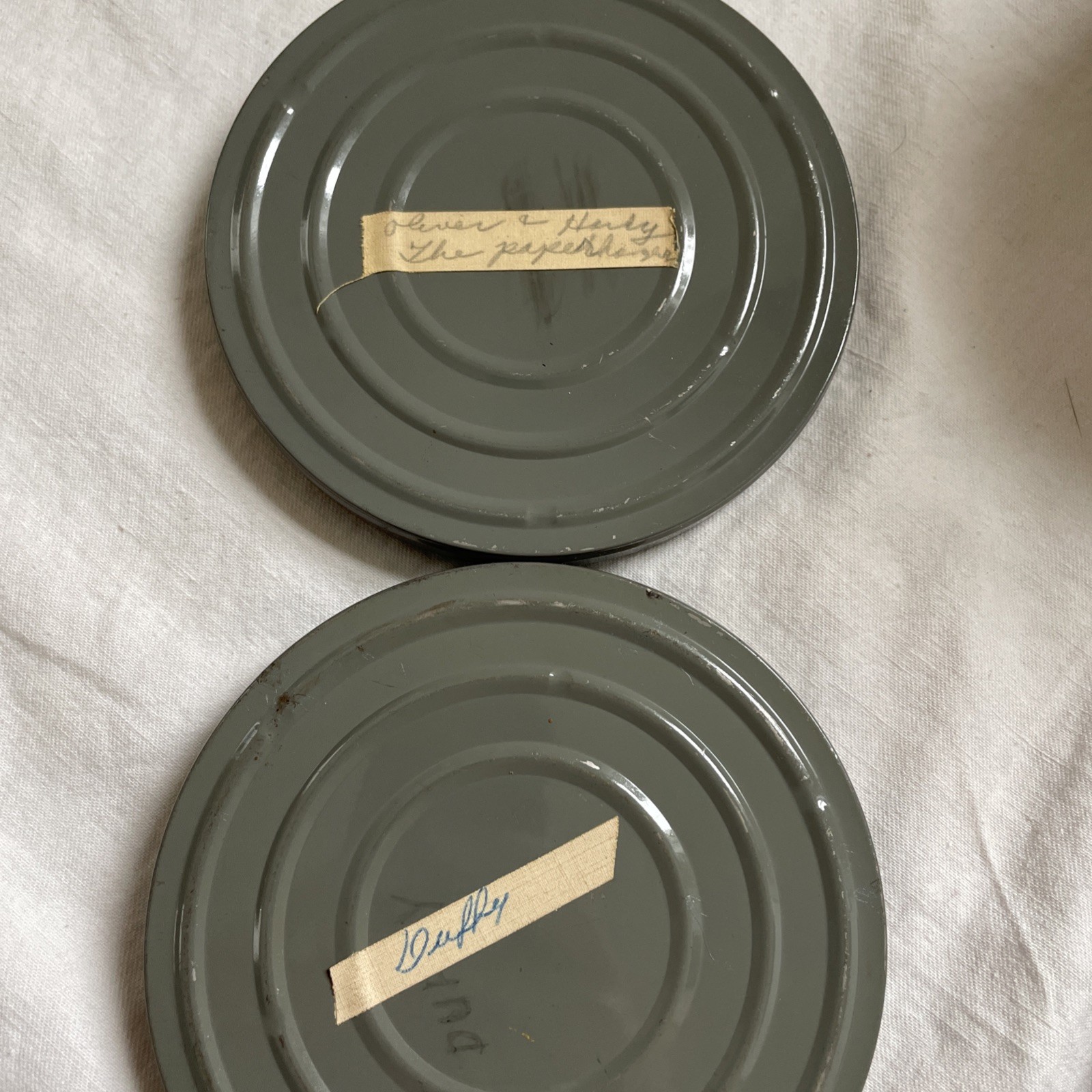 Vintage Brumberger 8mm Film Canister Case W 12 Reels Metal & Bakelite Canisters