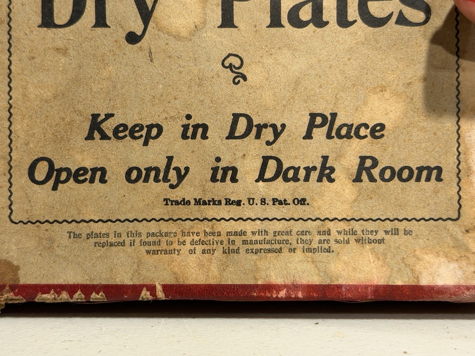 Eastman Kodak Seeds Dry Plates Glass Photography Slide Photo General Store Auto