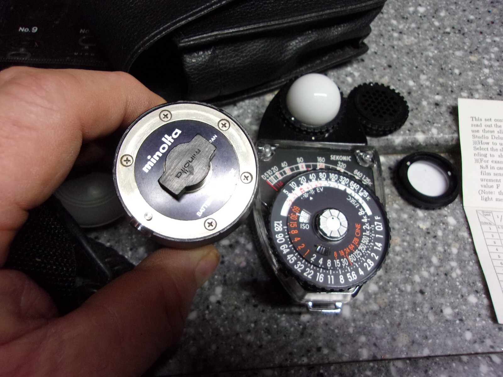 H957 Sekonic camera things lot minolta etc