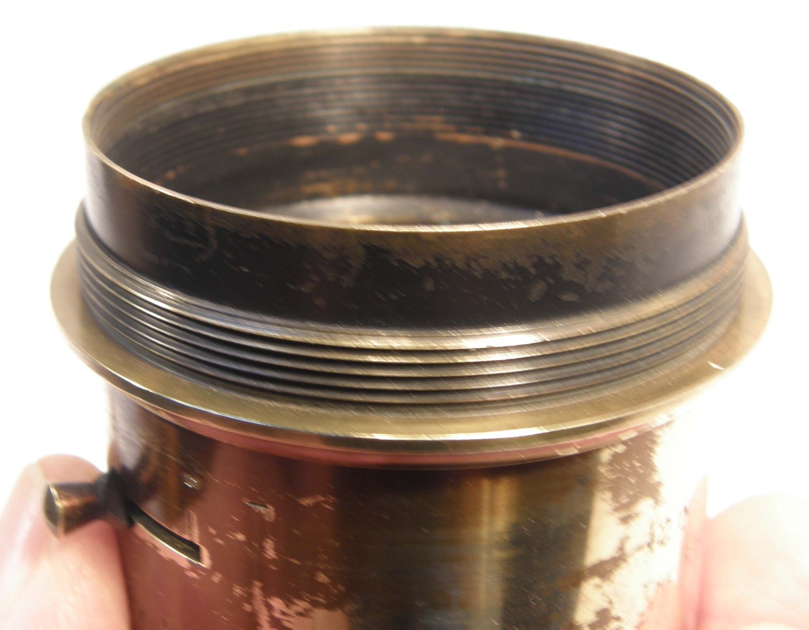 VINTAGE BRASS MOUNT ONLY 12in/1:8 ROSS LONDON No 6118 4 HOMOCENTRIC LENS AS-IS
