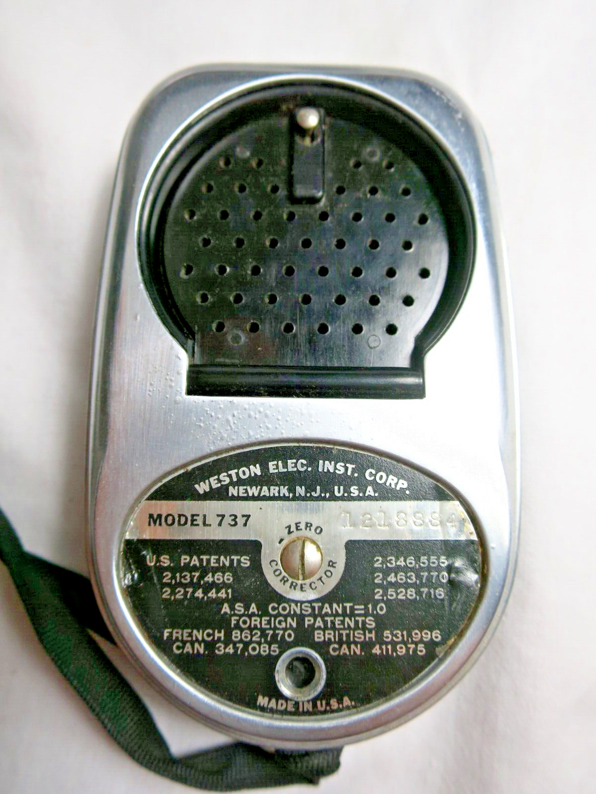 Weston Master III Vintage Photography Universal Exposure Meter Model 737 Leather