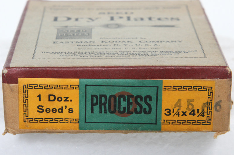 Antique Seed Dry Glass Plate Box by Kodak, film vintage 3×4 photo camera