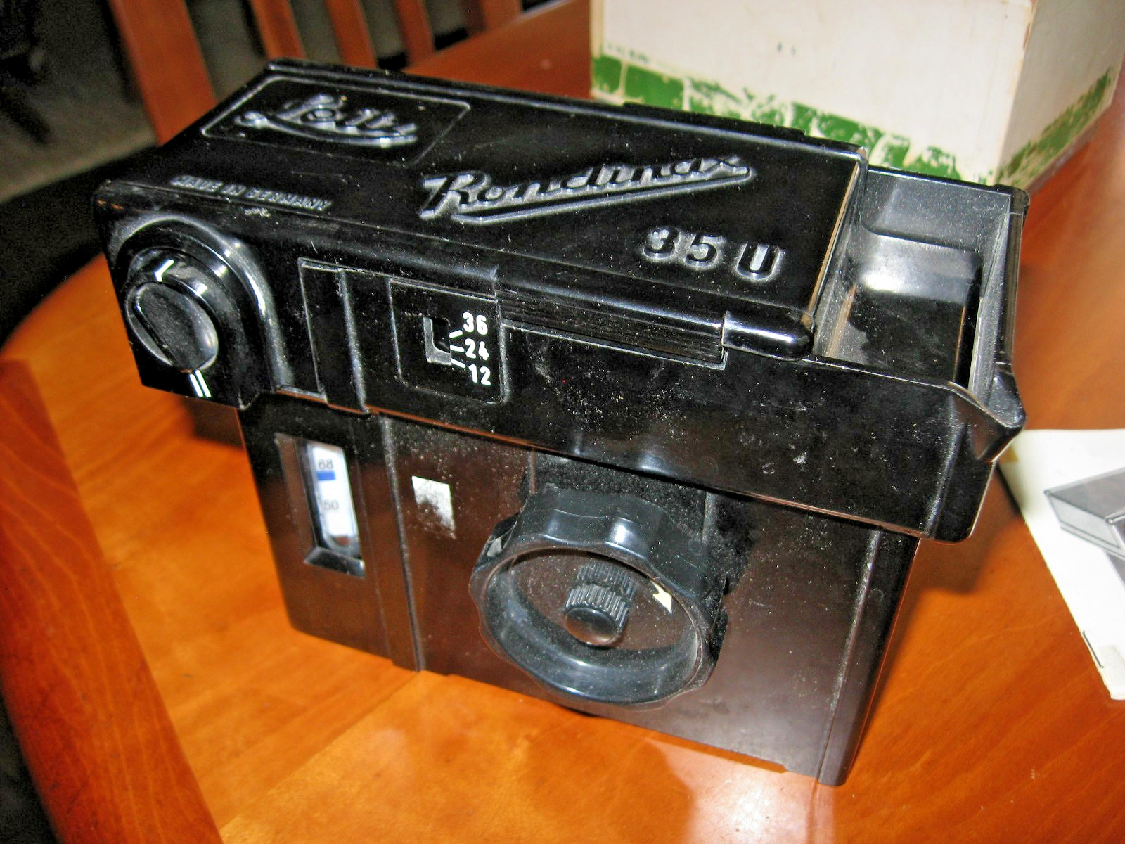 Vintage LEITZ LEICA RONDINAX 35 U 35mm Film Cassette Developer w/ Instructions