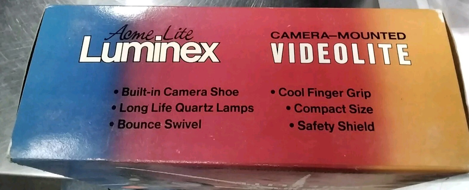 NEW ACME-LITE LUMINEX CAMERA MOUTED VIDEOLITE BULB NOT INCLUDED MODEL 410