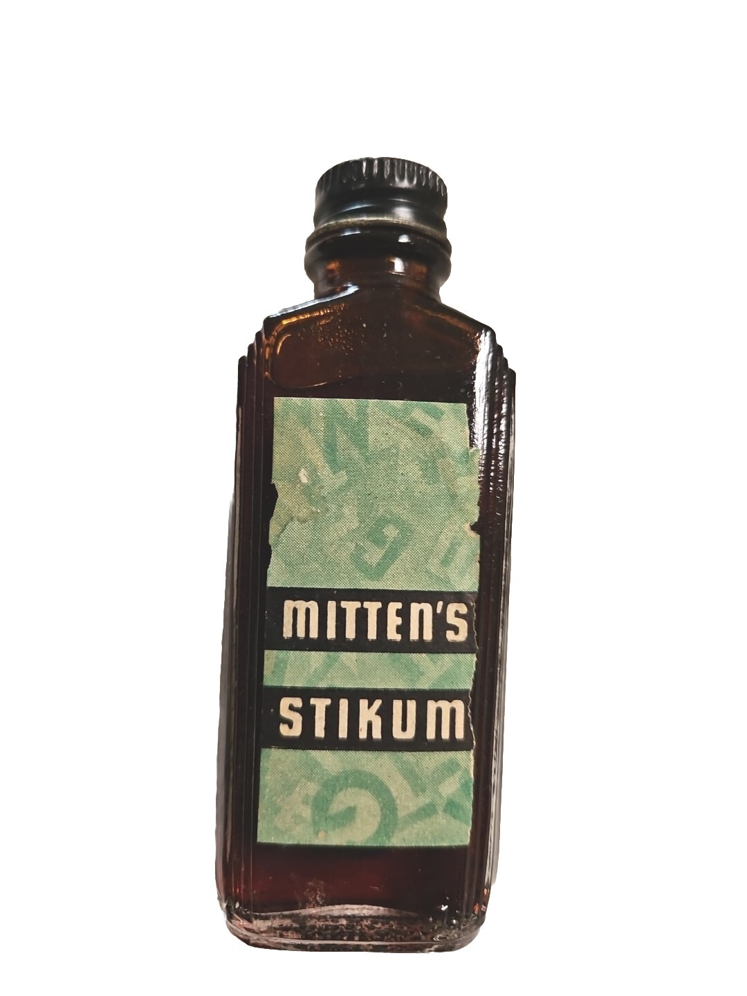 1940’s Mitten’s Stikum full bottle used for a Professional Movie Titlers set