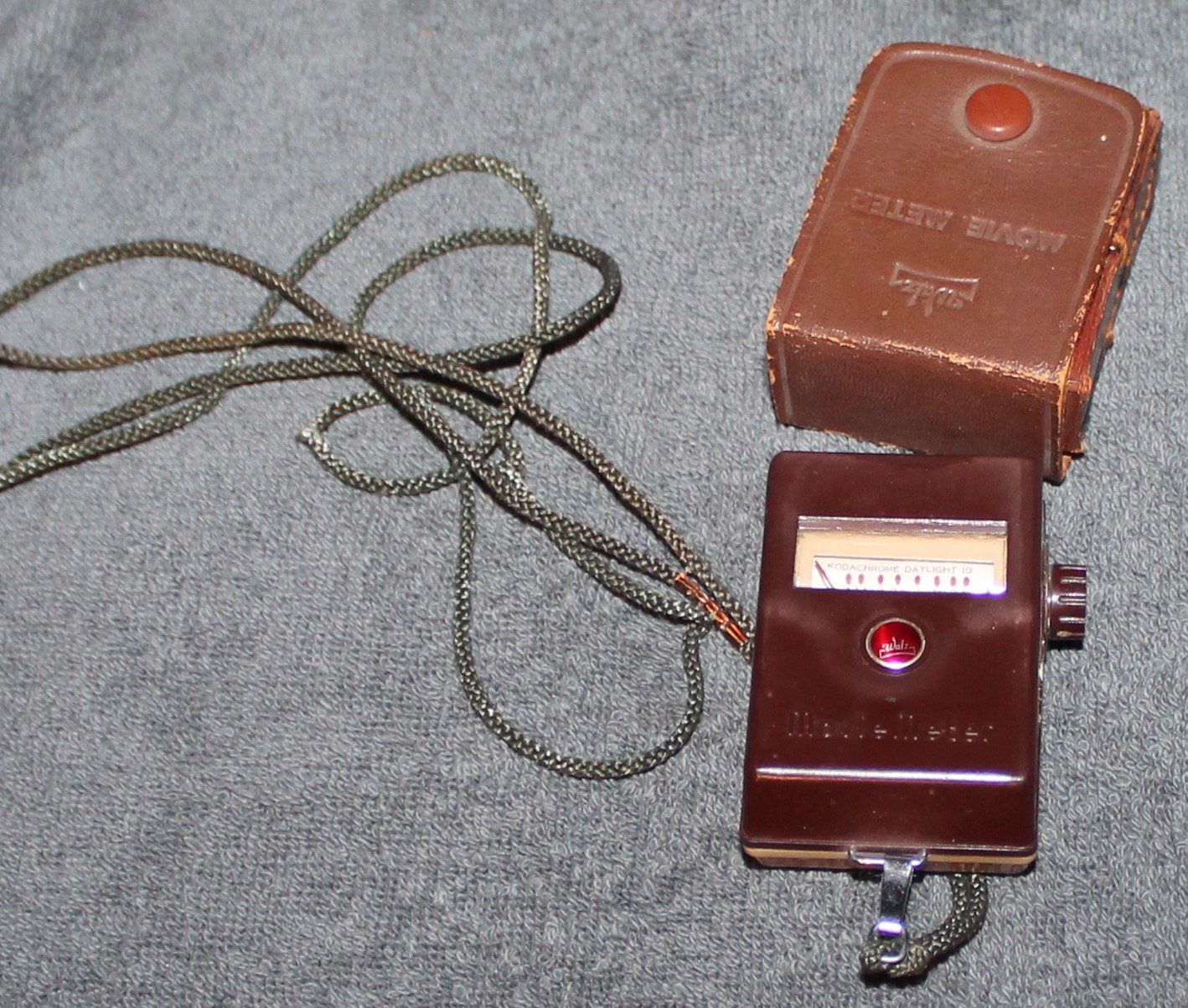 Vintage Walz Movie Meter Light Meter Preset M-1 With Case & Neck Strap
