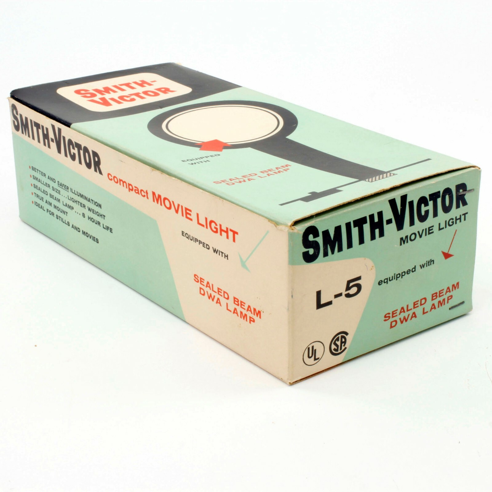 VTG Smith-Victor Model L5 Flood Light Camera Movie Light Tested Works LL01
