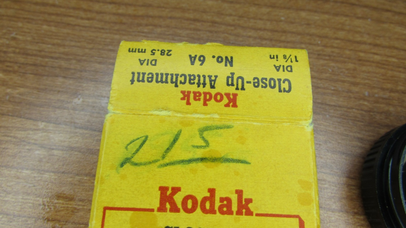 Vintage Kodak Close-Up Attachment No. 6A Dia. 1-1/8″ 28.5mm