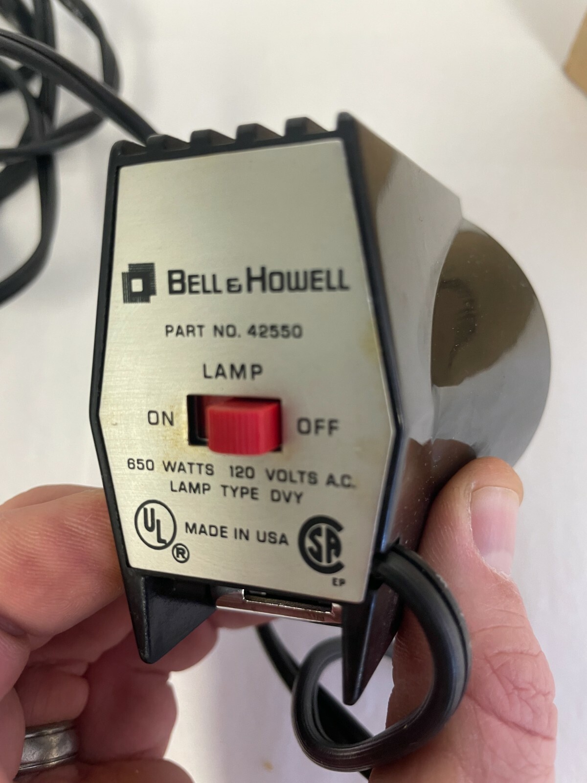 Bell & Howell 42550 Vintage Movie Light Bulb Lamp In Original Box – Works GREAT!
