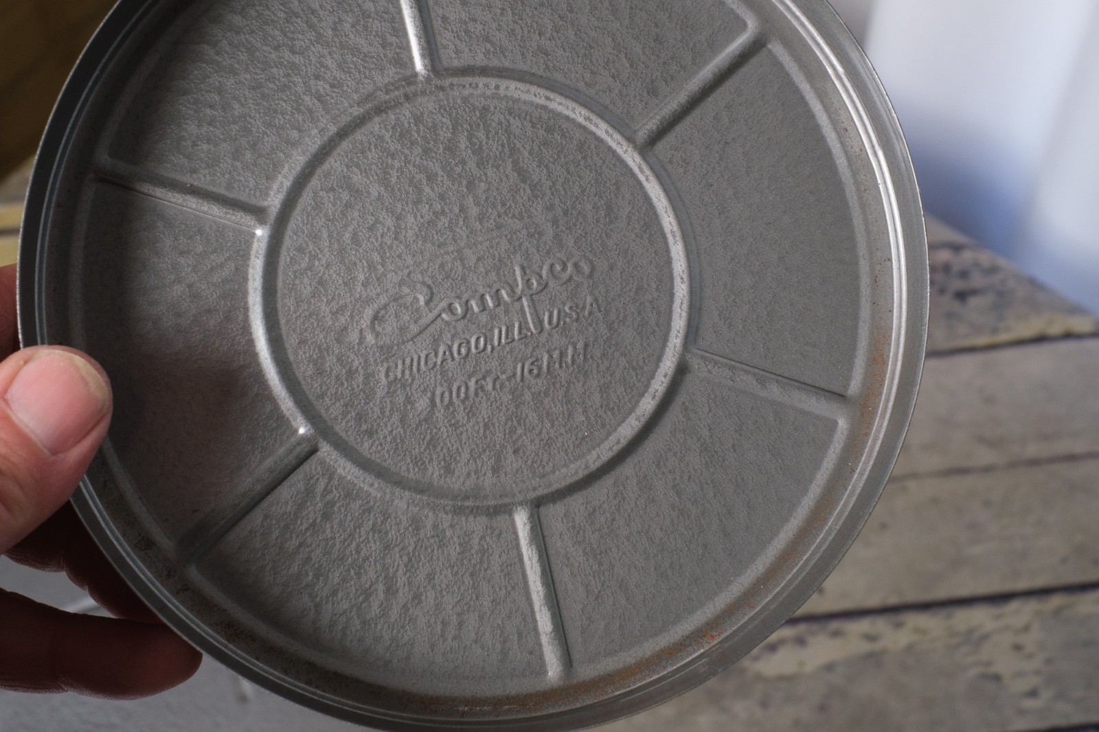 Vintage COMPCO Coronet Films 16mm 400′ Gray Film Canisters Empty 7”-Set of 3