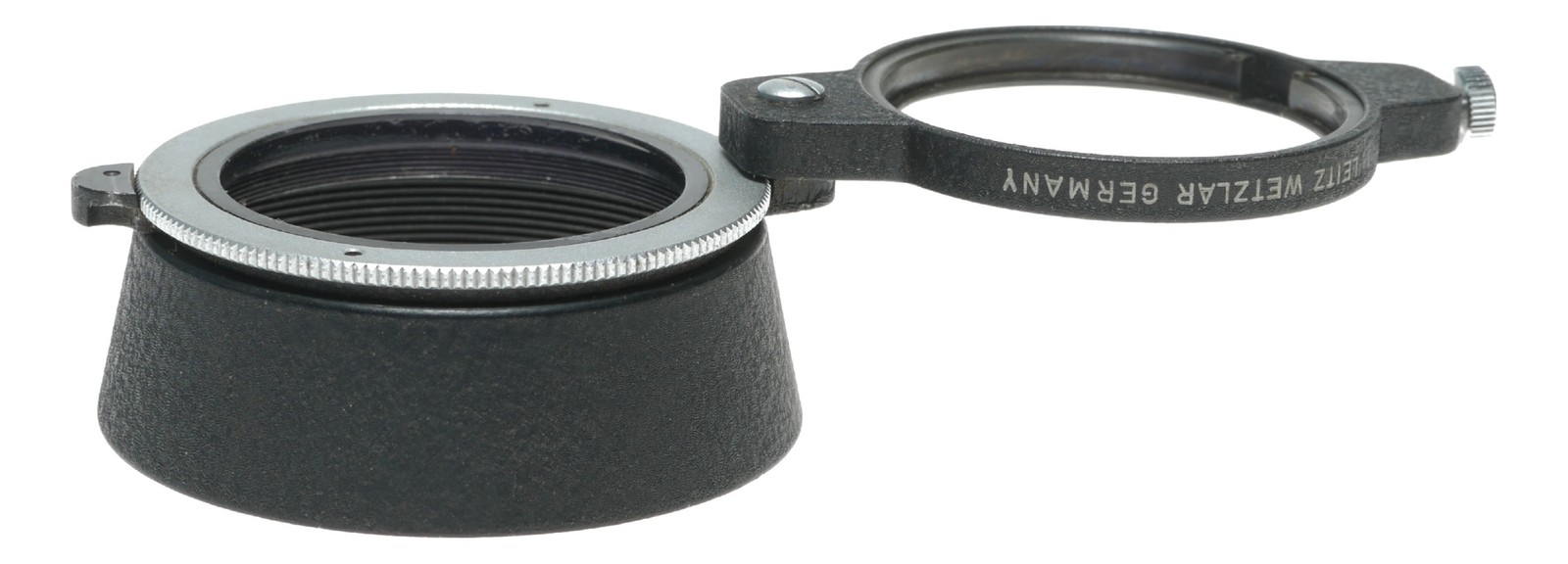 Leica camera lens polaroid filter 13352 x hood shade swing type