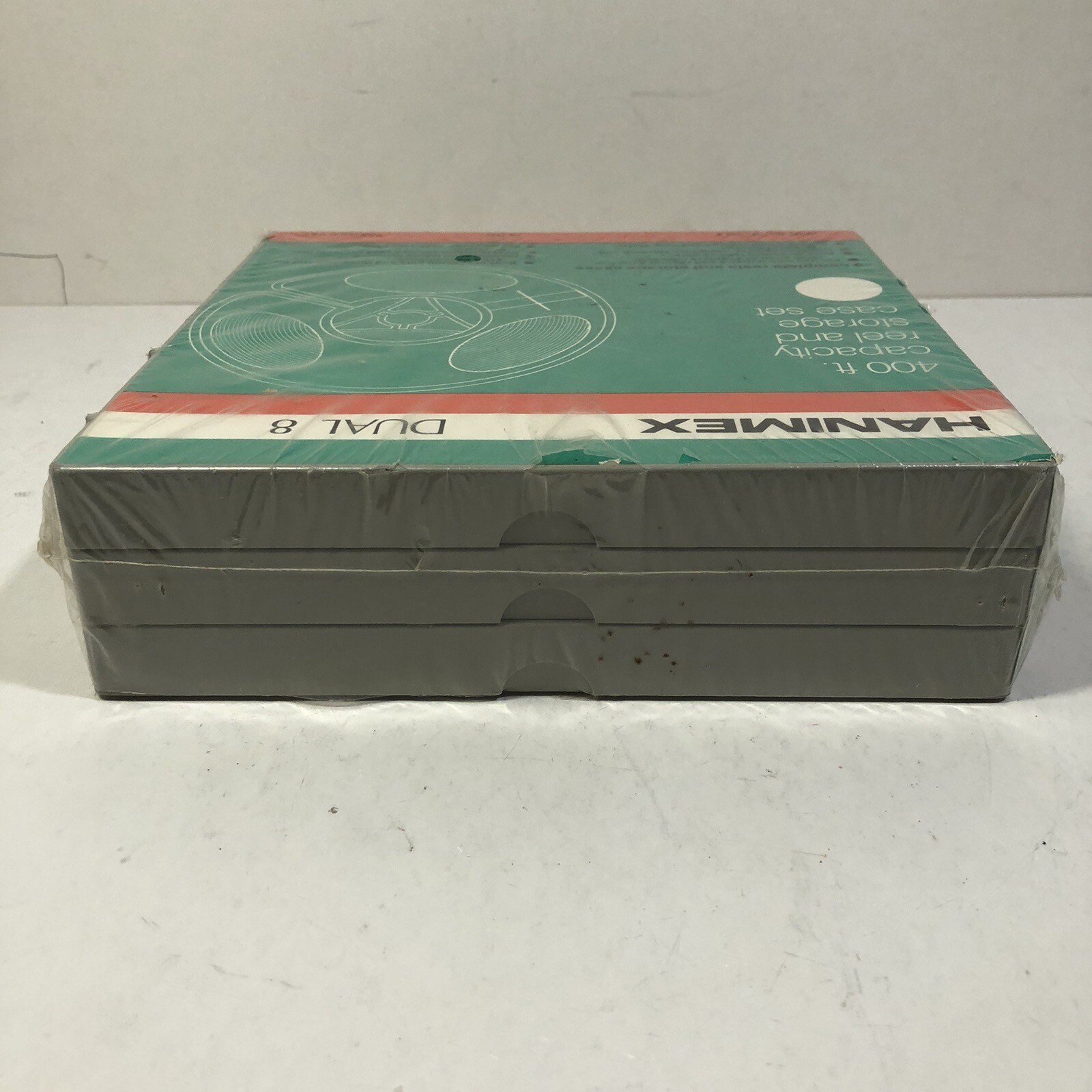 SEALED NEW Hanimex Dual 8mm 400′ Capacity Super 8 Reel & Storage Case Set of 3