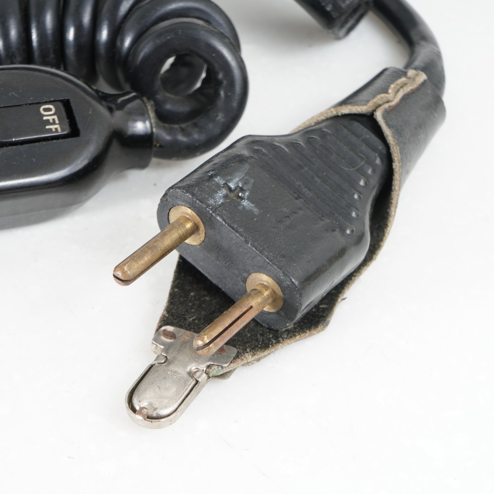 :ARRI Genuine Arriflex 16 Coiled 2-Prong Power Cable w/ On & Off Switch