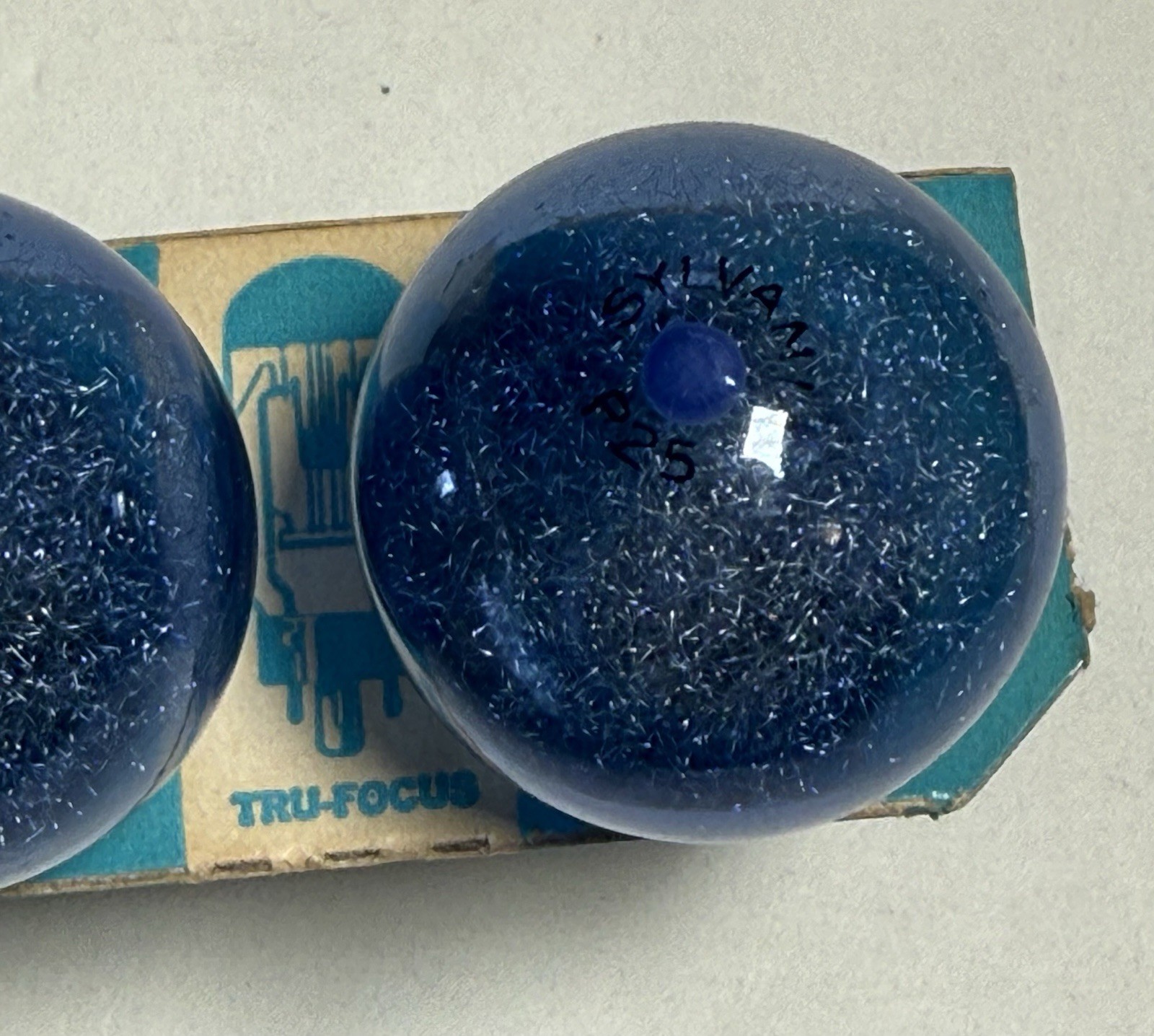 Vintage Sylvania Blue Dot Press 25B Flashbulbs 12 Bulbs W/Original Box