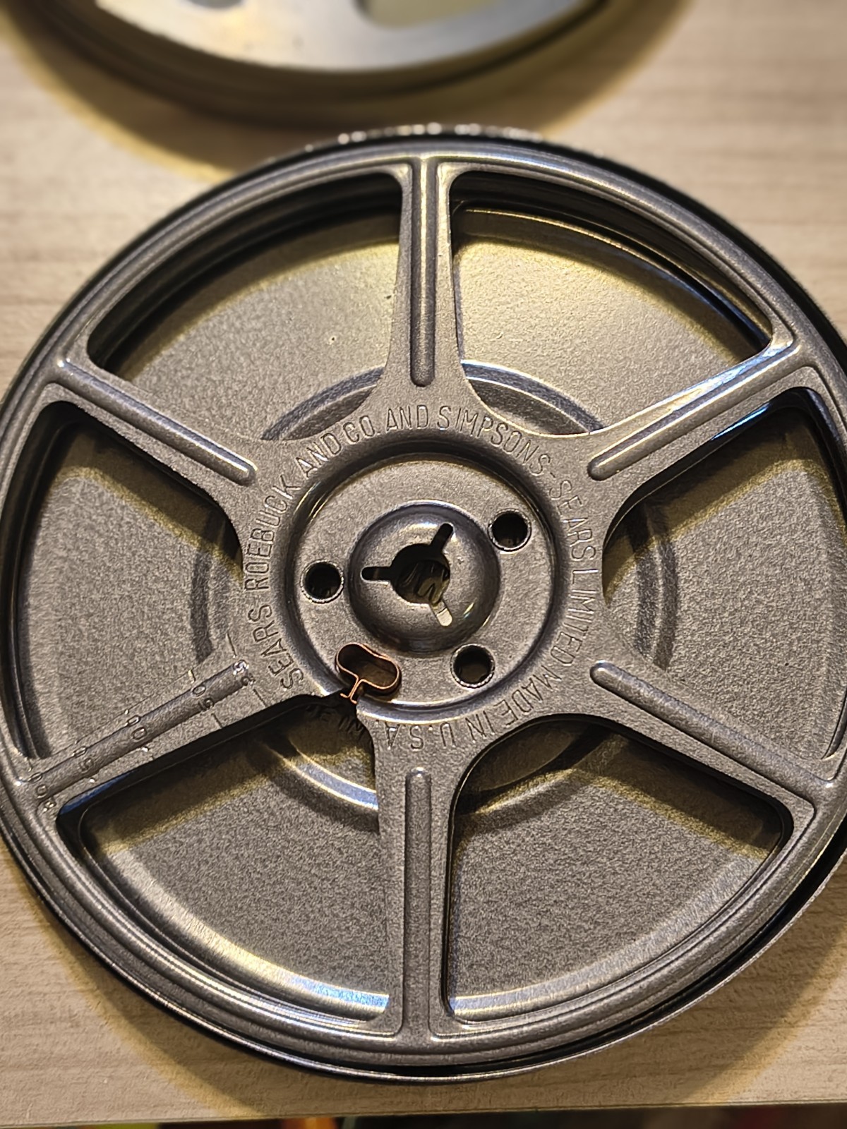 6 Vintage Film Tins & 5 Reels See Pictures For Condition & Wear Needs Cleaning