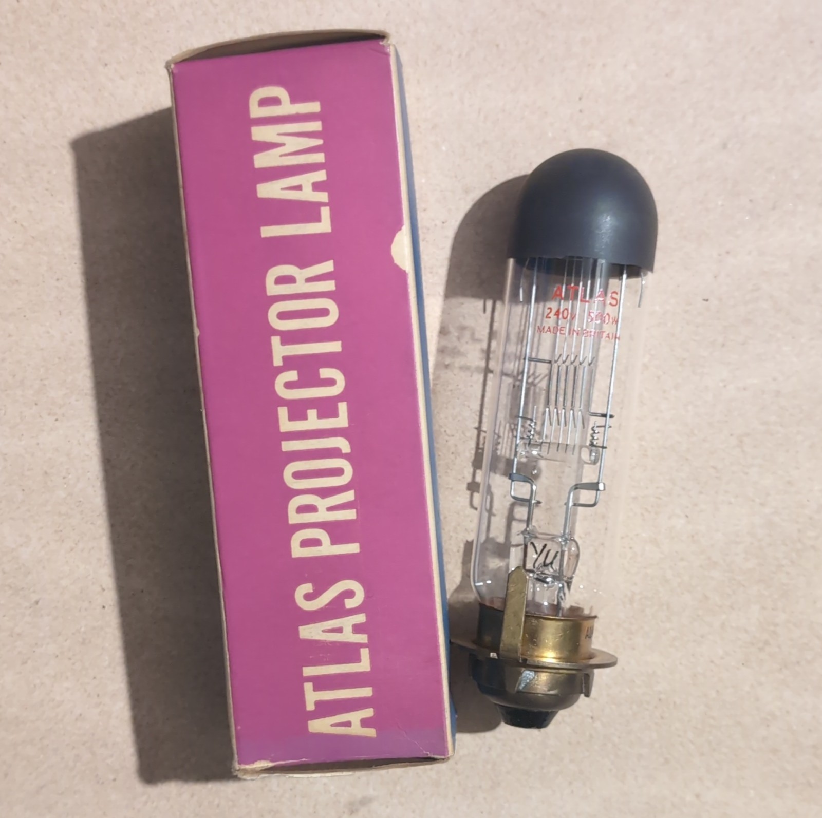 Projector Lamp Bulb Atlas 500W 240V Universal Replacement Made In Britain