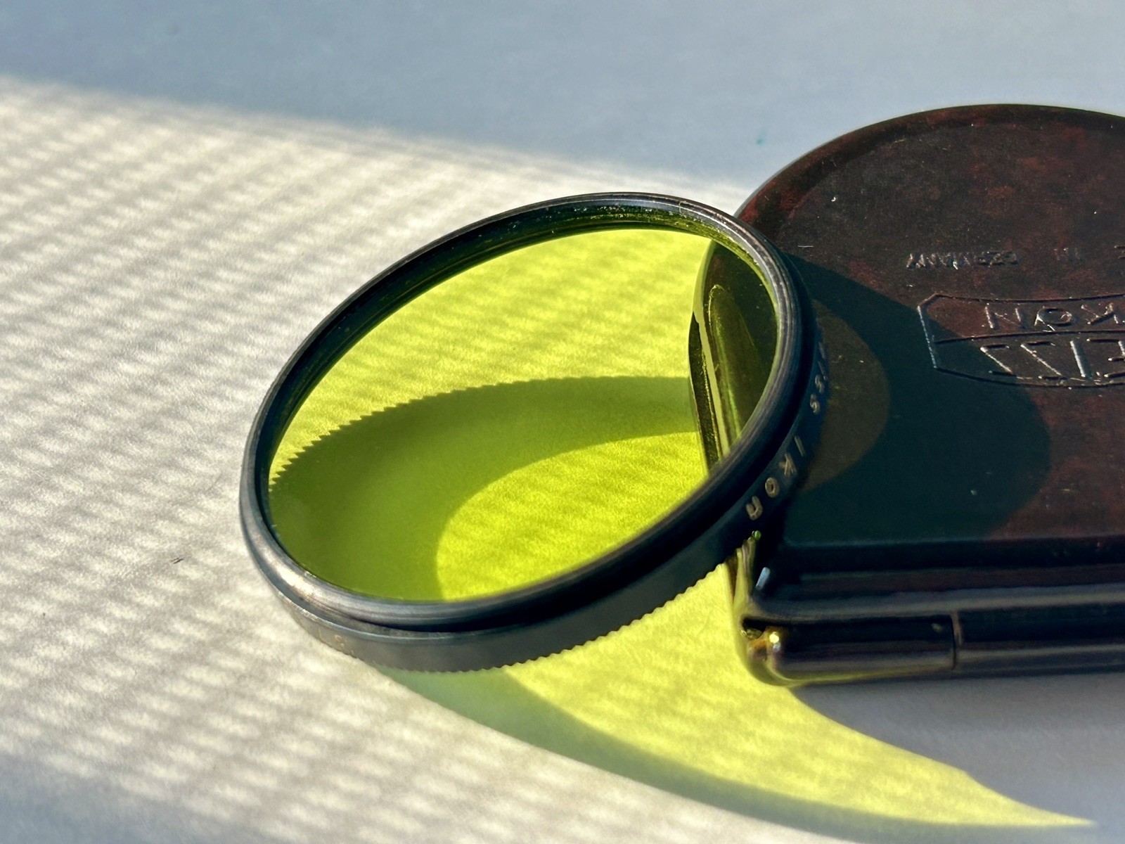 Zeiss Ikon Green Filter Vintage 40.5 mm Nr. 373/55 GR 55 With Case