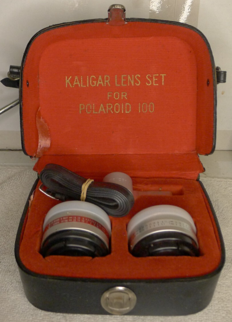 Kaligar Aux Lens Set for Polaroid Model 100 200 Series Camera +Case & Strap