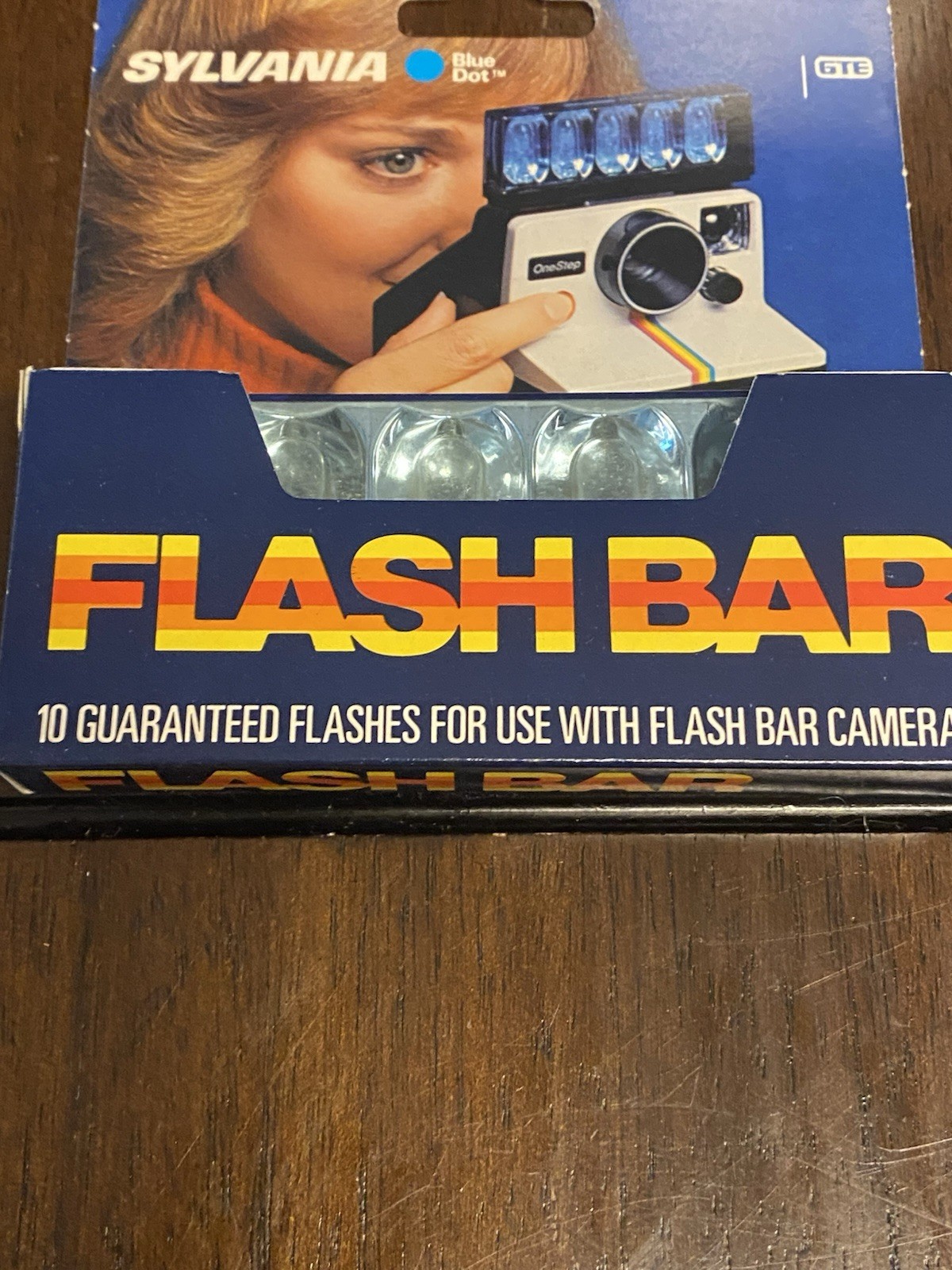 NOS – Lot (4) Vintage Sylvania (GTE) Blue Dot Flash Bars – 40 Flashes-Polaroid