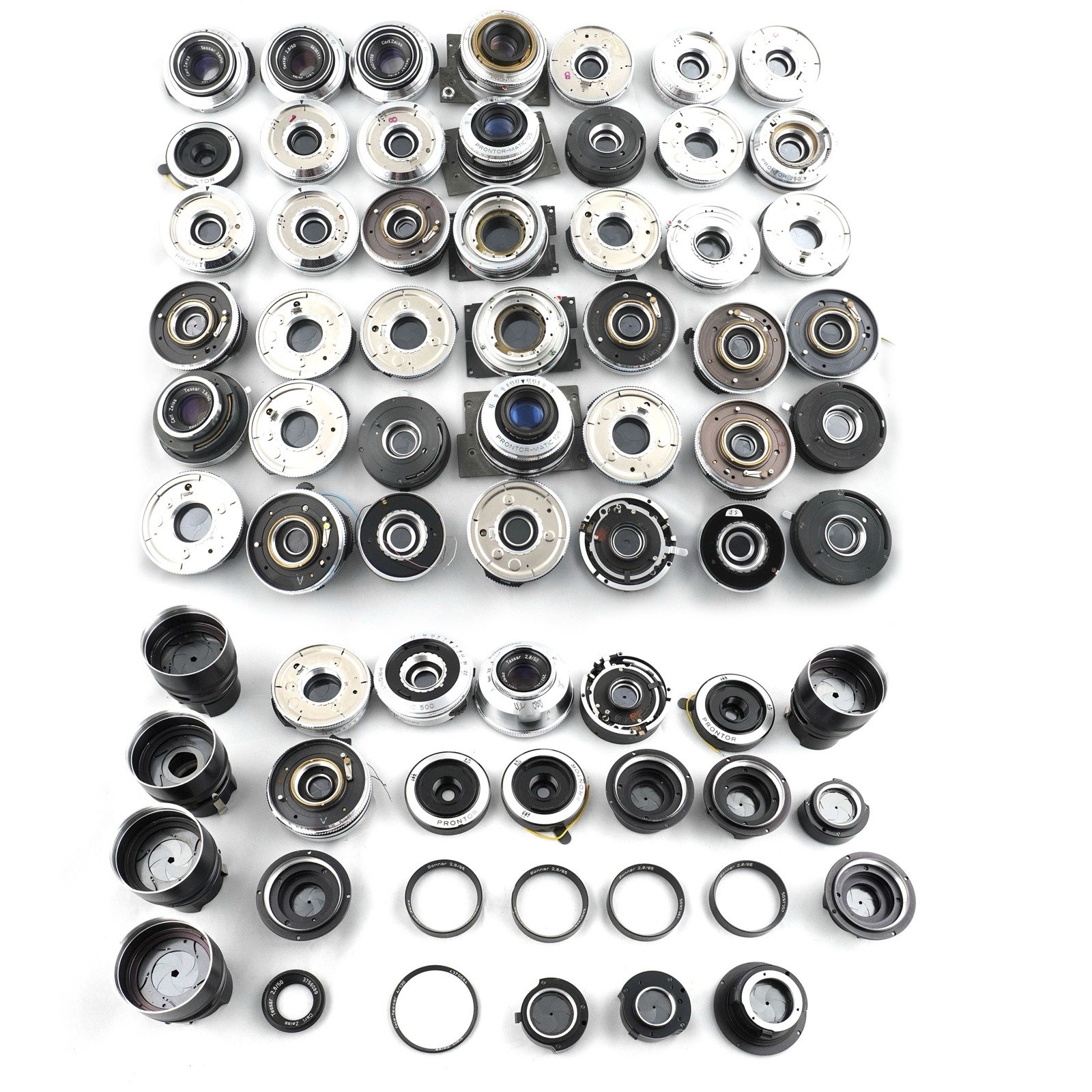 Vintage Prontor Compur Shutter Lens Parts Lot 70 Zeiss Ikon Voigtlander Repair