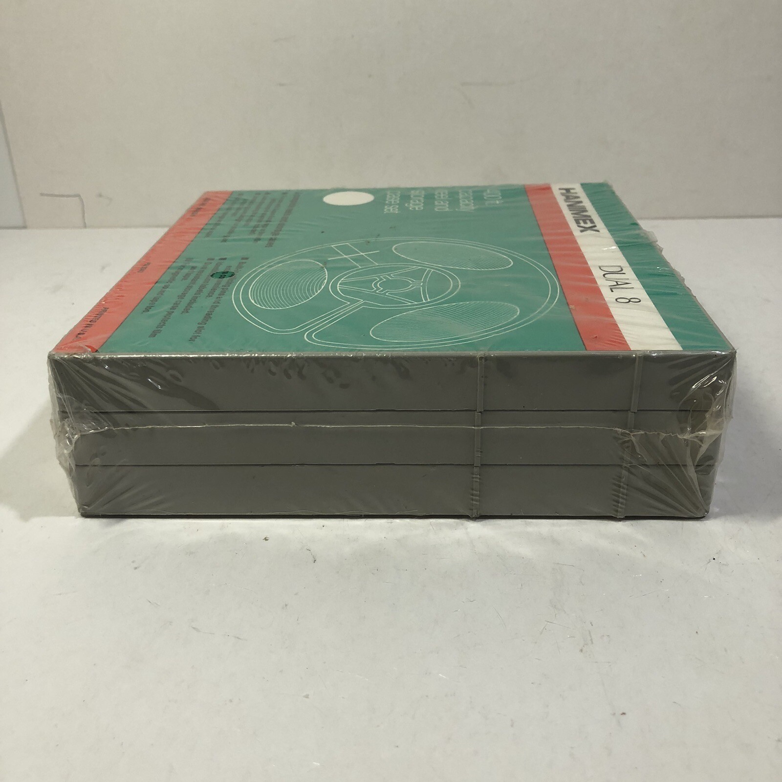 SEALED NEW Hanimex Dual 8mm 400′ Capacity Super 8 Reel & Storage Case Set of 3