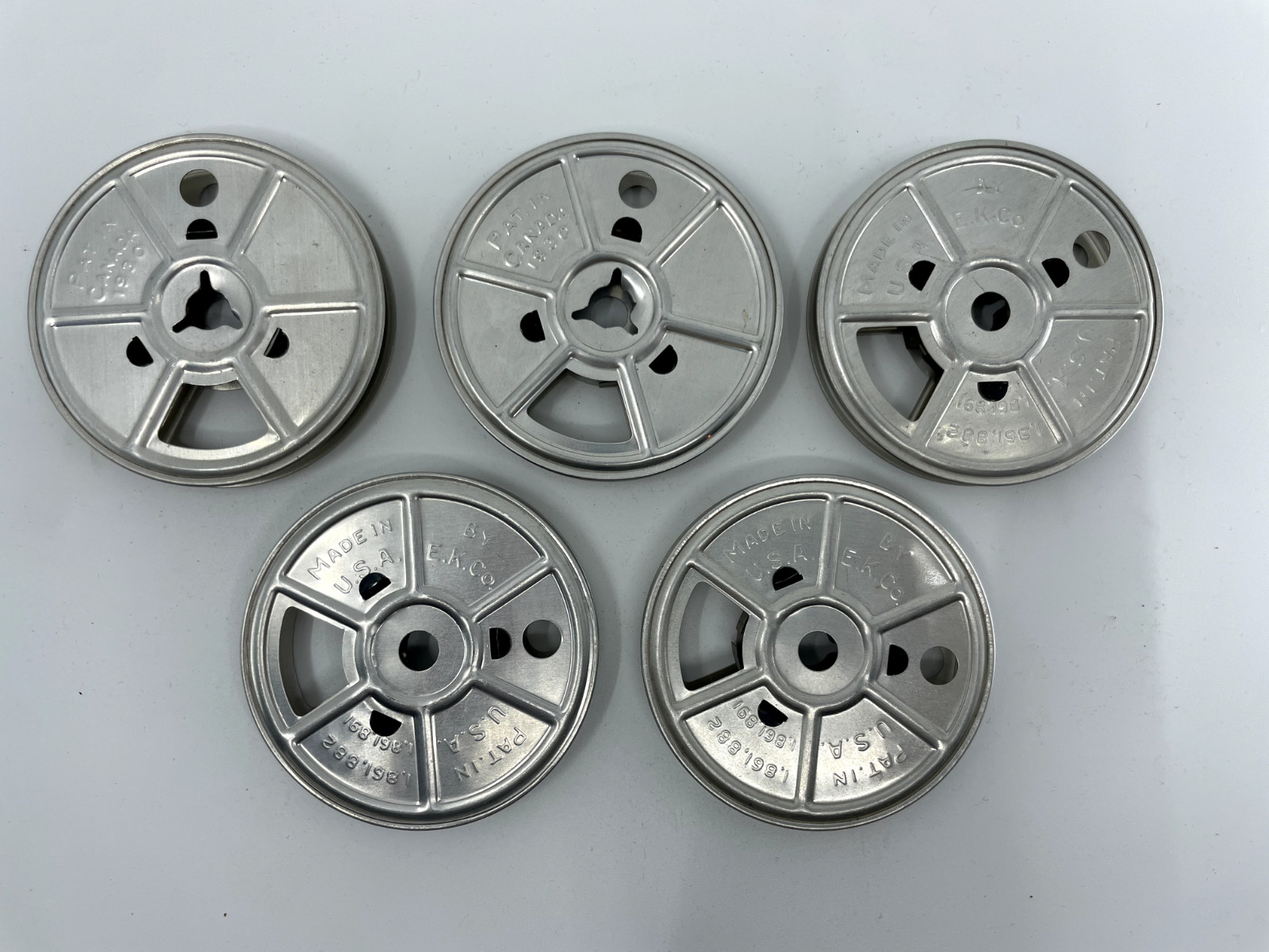 lot of 8x metal & plastic regular 8mm film spools film can take up reels