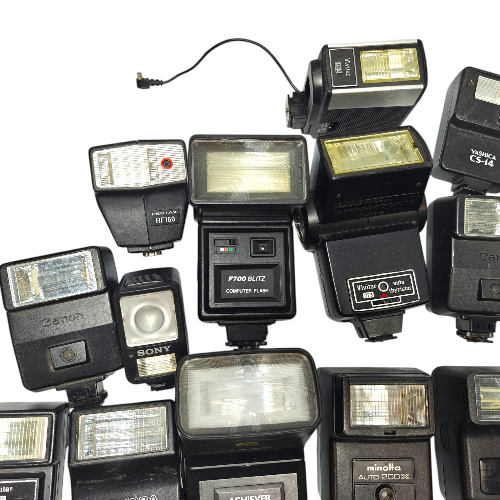 BULK LOT – 37 UNITS – Vintage Camera Flash Lot – Untested