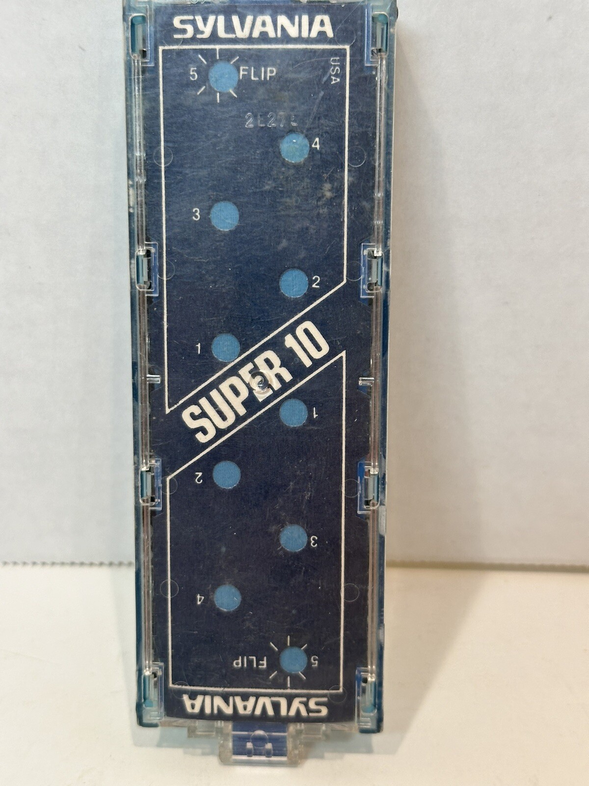 Sylvania Blue Dot Flip Flash Super 10 Flashes For Flipflash Cameras Vintage.