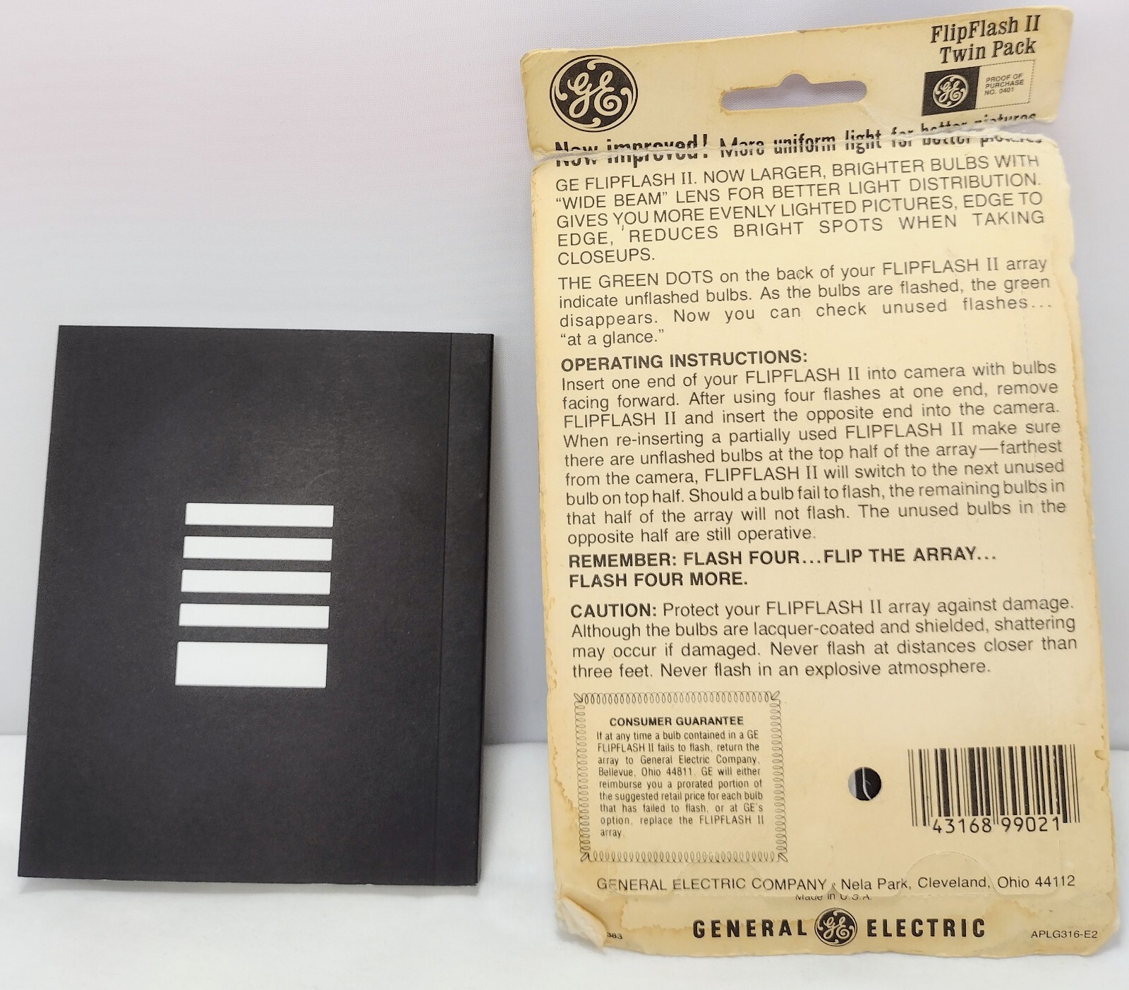 GE Flip Flash II 2 Twin Pack Flash Packs & One Step 2 i-Type Camera Manual