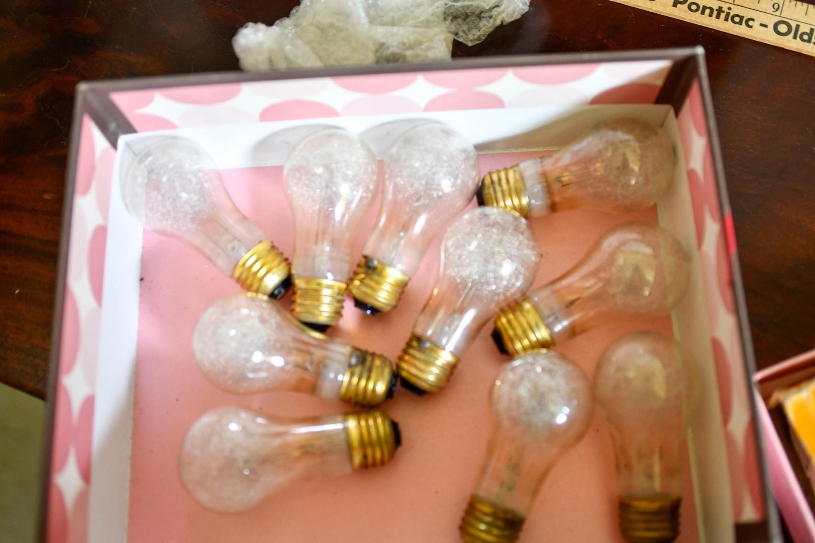 Vintage Lot Flashbulb GE 5B Blue + 10 Clear Screw Base Press Camera Bulbs