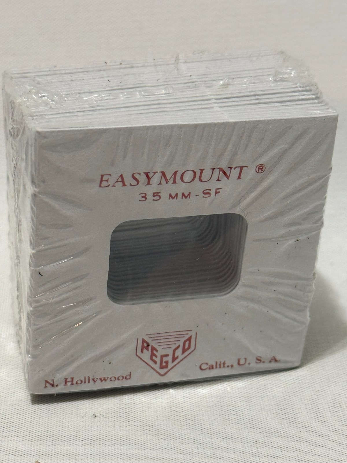 Lot (100) Peg Co. 2″x2″ SF Easymounts 35mm Film Frames New NOS Box