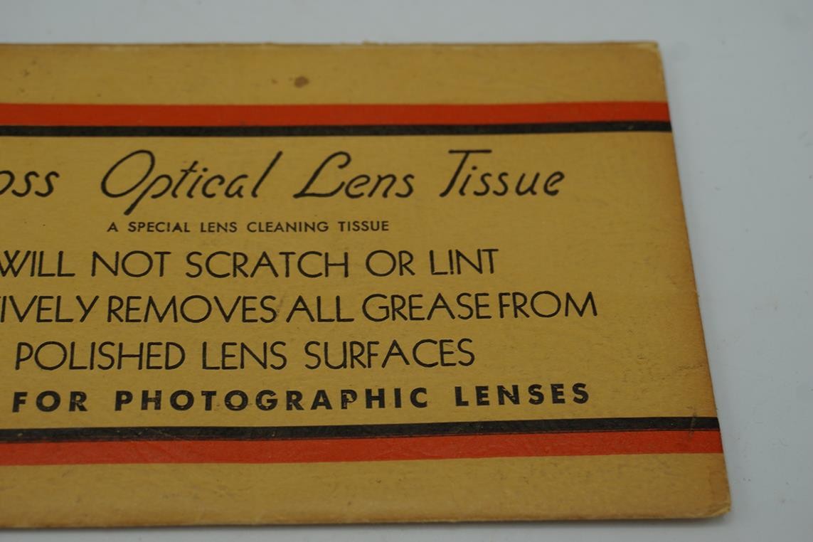 Ross Optical Camera Lens Tissue Envelope Advertising