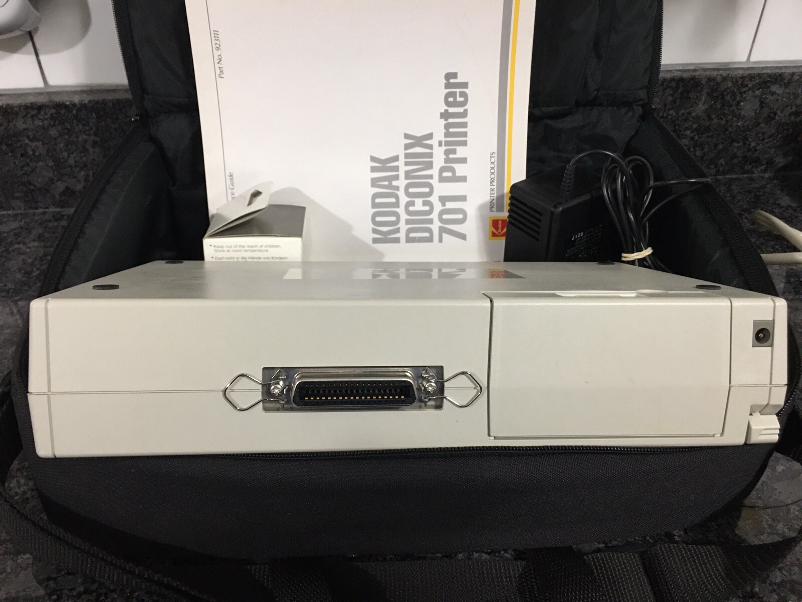 Vintage rare Kodak Diconix Printer, Printhead,case,manuals,Cable,power adapter