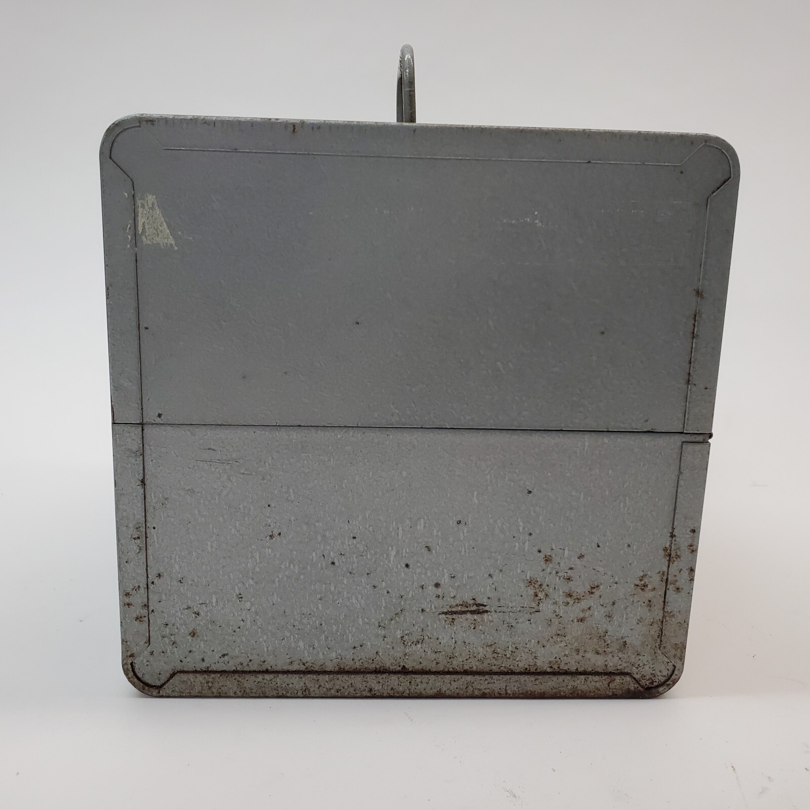 Vintage Brumberger Metal Case for 8mm Film Cans 12 Slots 9.5×7.5×7.5″