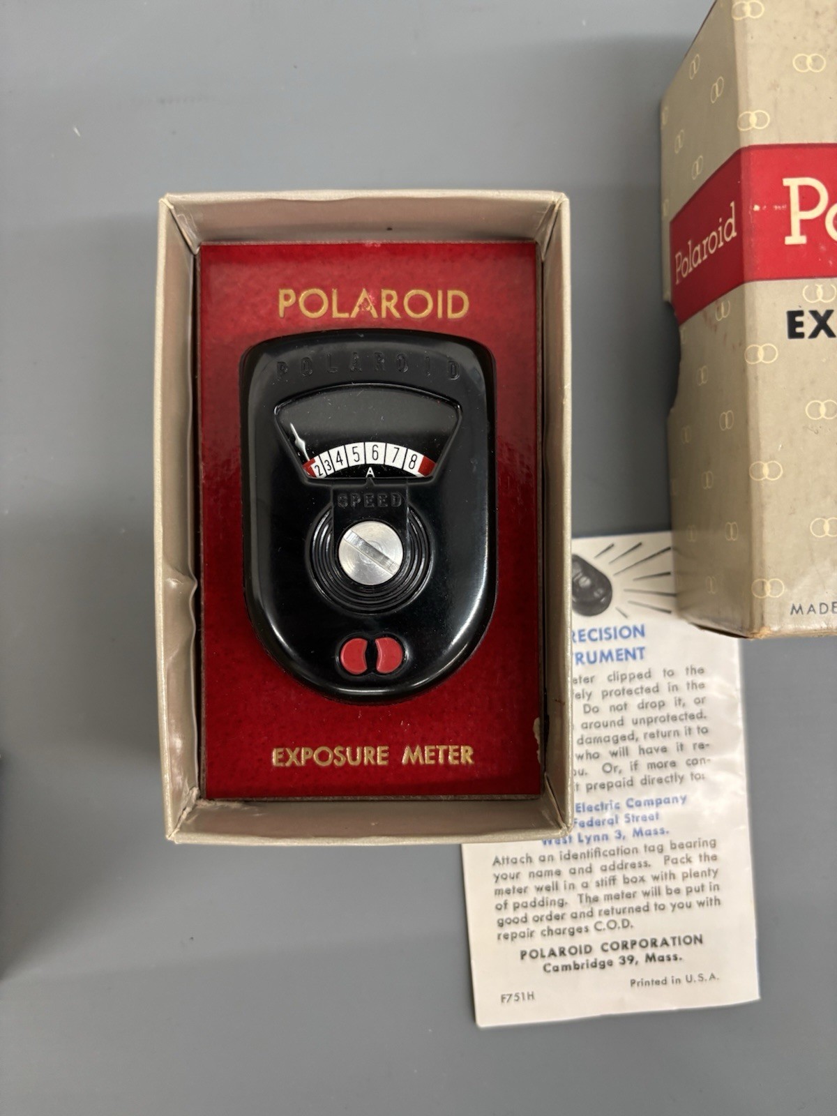 Vintage Lot of Polaroid Camera Accessories-2 Rolls Of Film-Meters-Filters & More