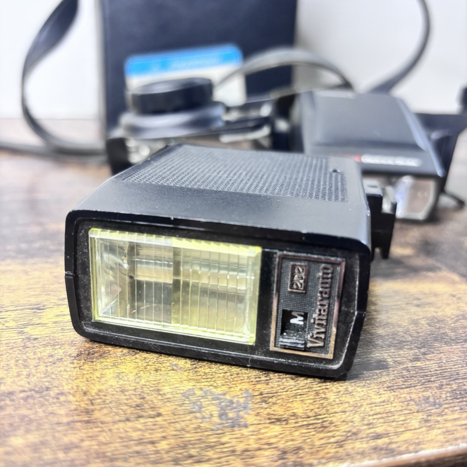 Vintage JC Penney Electronic Strobe & Vivitar 202 W Bag & Accessories